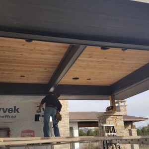 siding contractors Naperville IL contractor during work